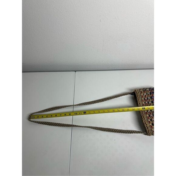 SUN N SAND Woven Jute Rainbow Raffia Bohemian Women’s Crossbody Bag - Picture 15 of 16